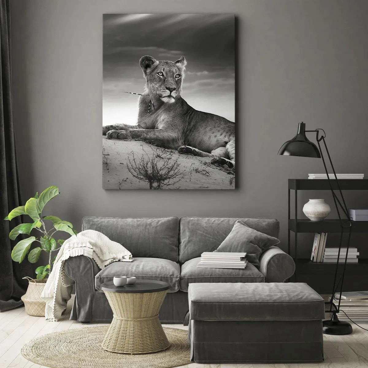 Vászonkép - A sivatagi királynő pihenése - 45x80 cm