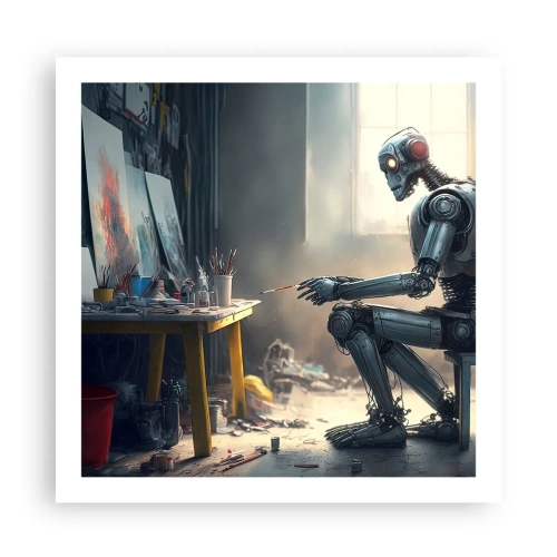 Poszter - Az alkotás aktusa - 60x60 cm