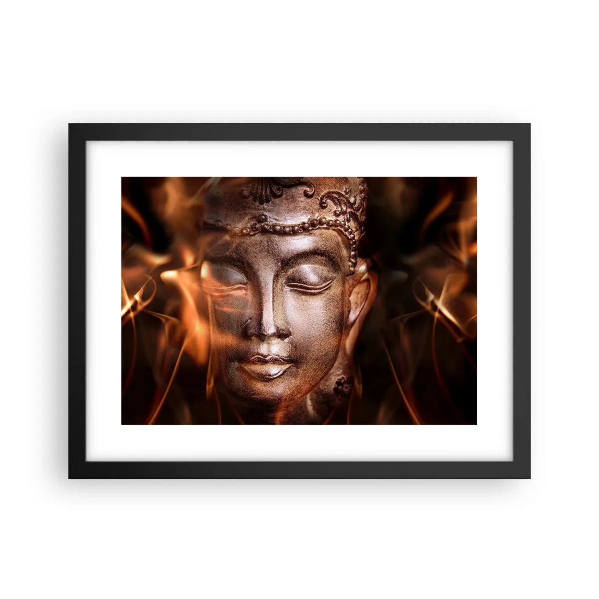 Poszter fehér keretben - Csak itt és most létezik - 40x30 cm