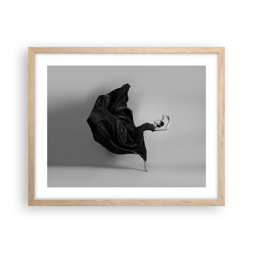 Poszter világos tölgy keretben - Szárnyas zene - 50x40 cm