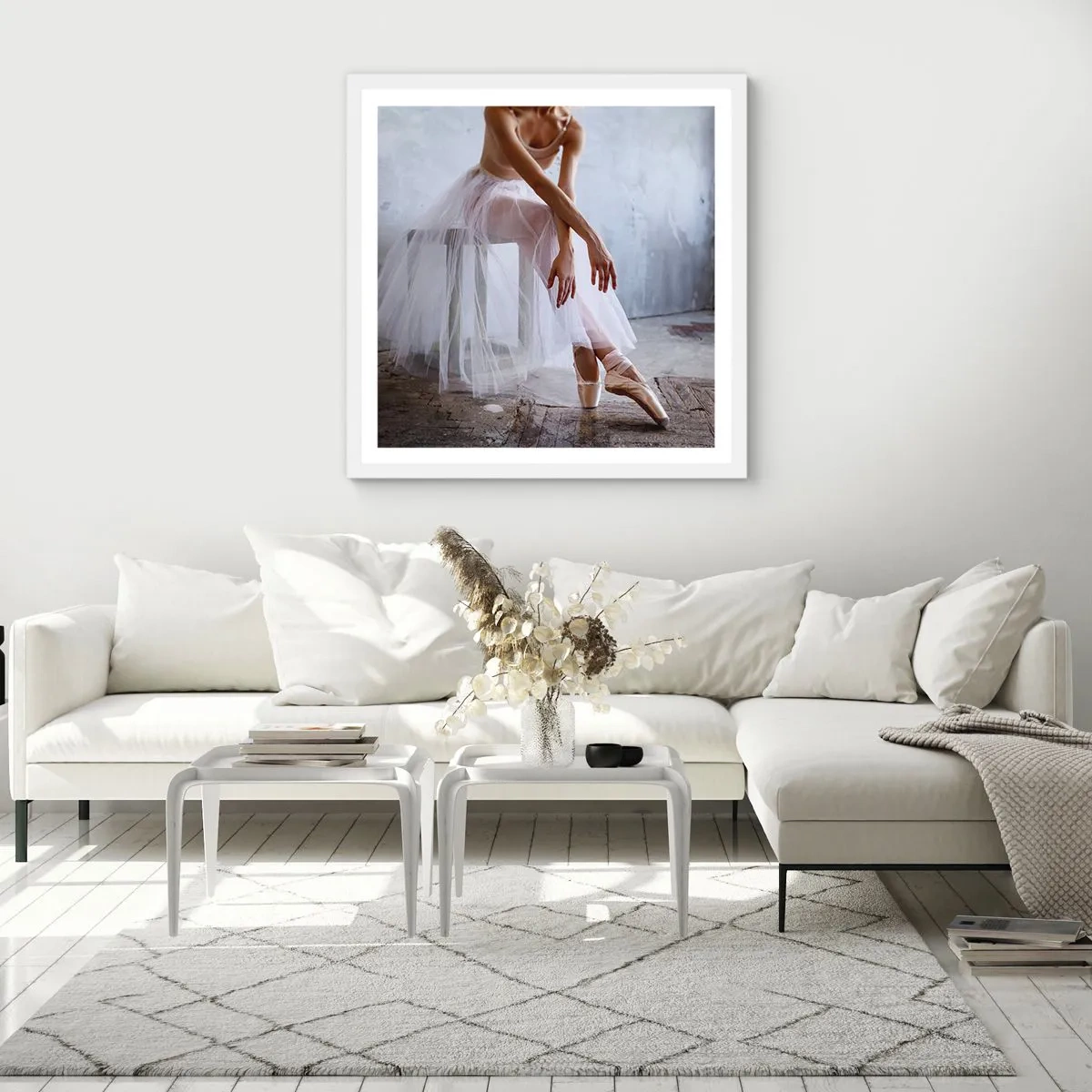 Poszter fekete keretben - Mielőtt a rámpa fényei kigyúlnak - 60x60 cm