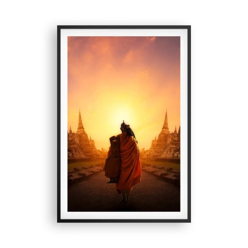 Poszter fehér keretben - Nyugalomban a végtelenségen át - 61x91 cm