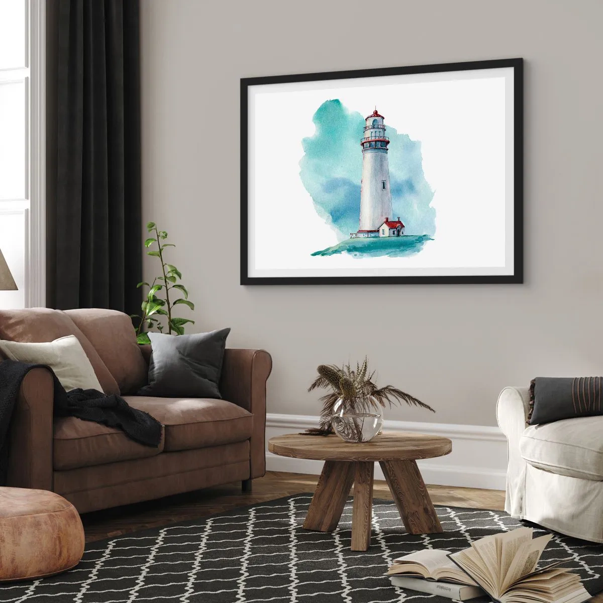 Poszter fehér keretben - A kék szelíd húga - 100x70 cm