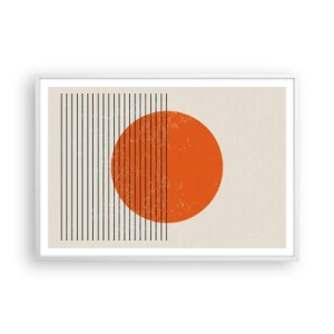 Poszter fekete keretben - Mindig a nap - 100x70 cm