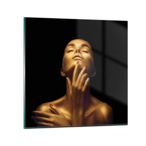 Üveg kép - Mint az arany selyem - 30x30 cm