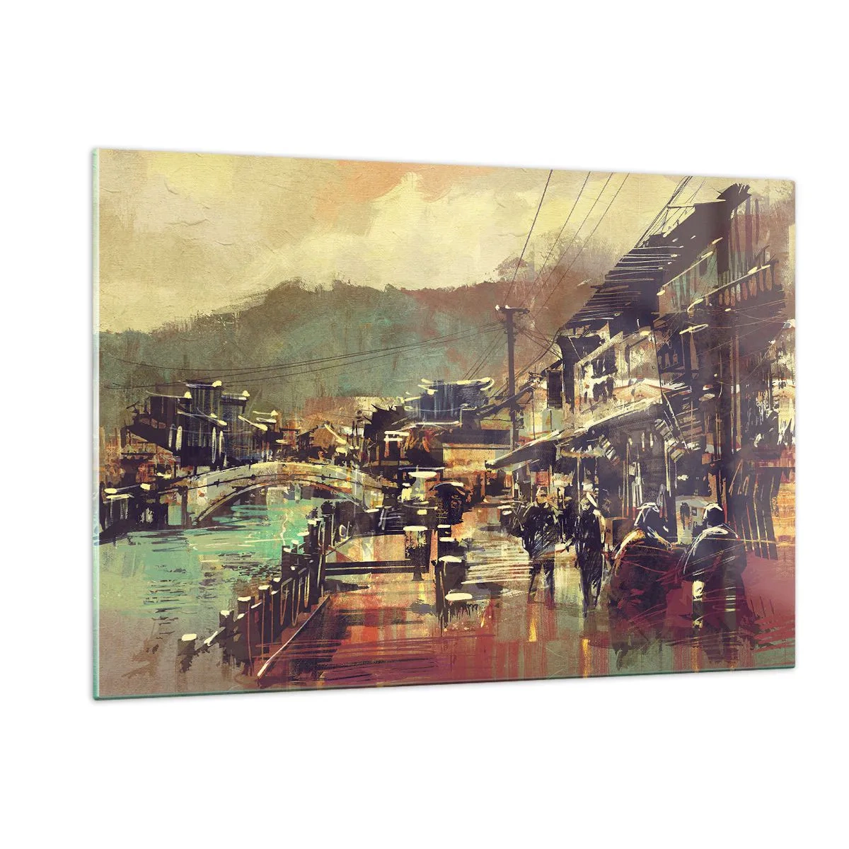 Üveg kép - Az élet, mint a szürke gazdagság - 120x80 cm