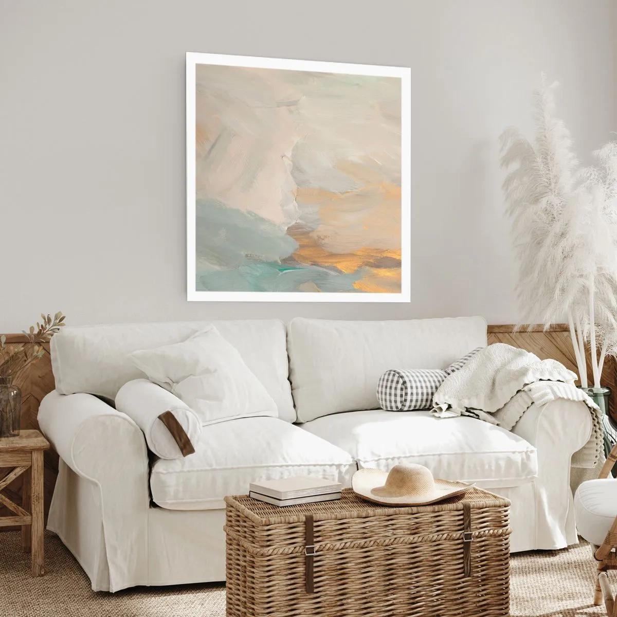 Poszter - Absztrakció - a szelídség földje - 40x40 cm