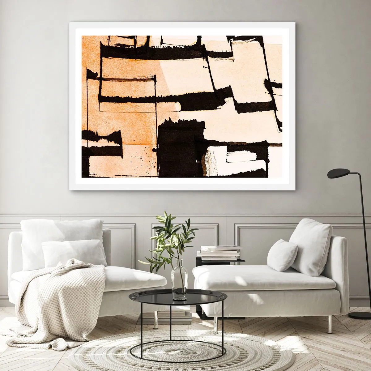 Poszter fekete keretben - Mégis rend - 100x70 cm