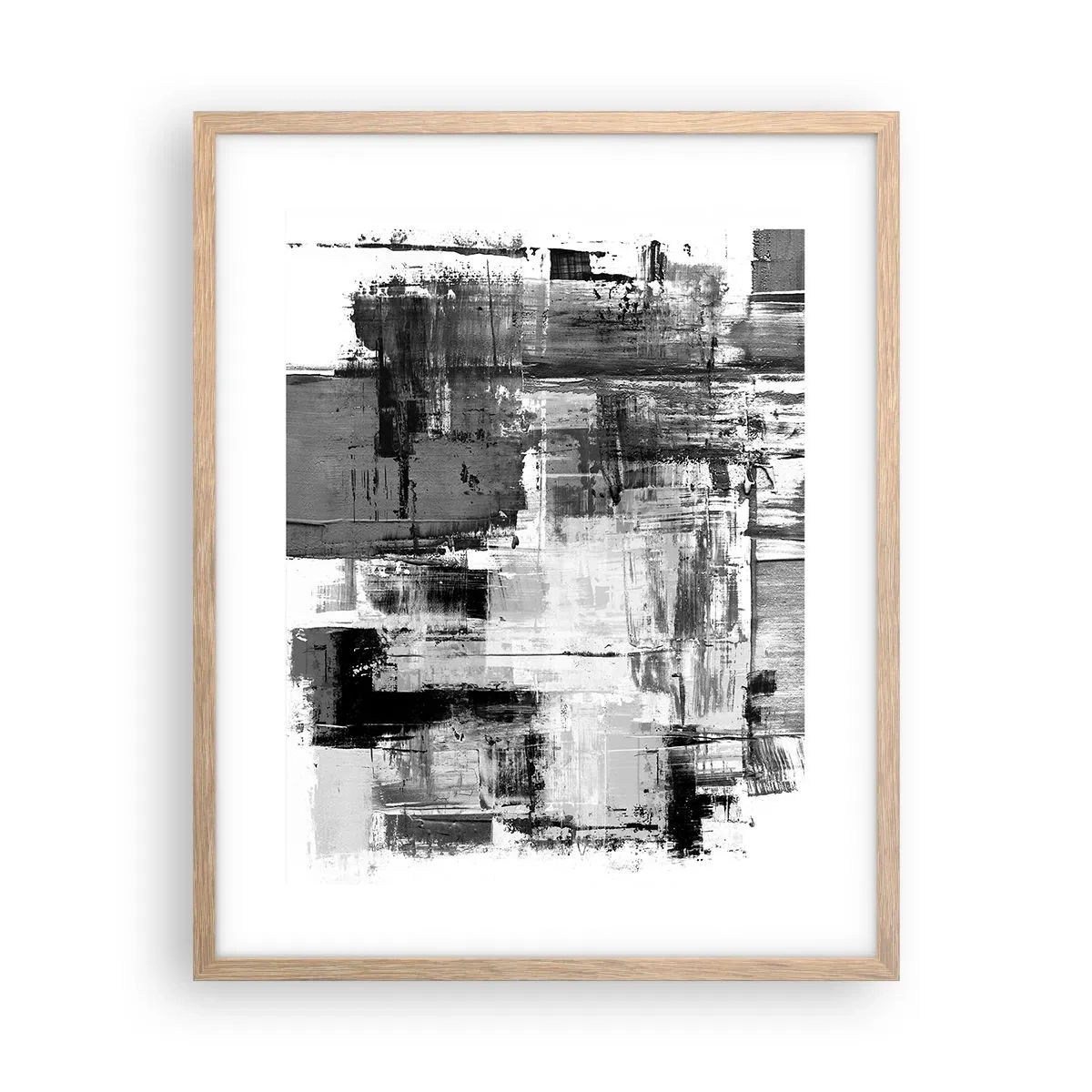 Poszter világos tölgy keretben - A szürke szép - 40x50 cm