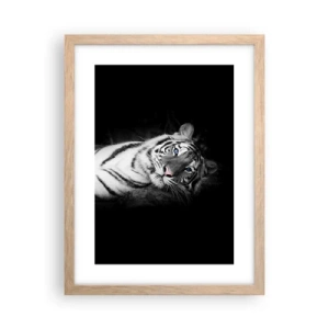 Poszter világos tölgy keretben - Vadság és nyugalom - 30x40 cm