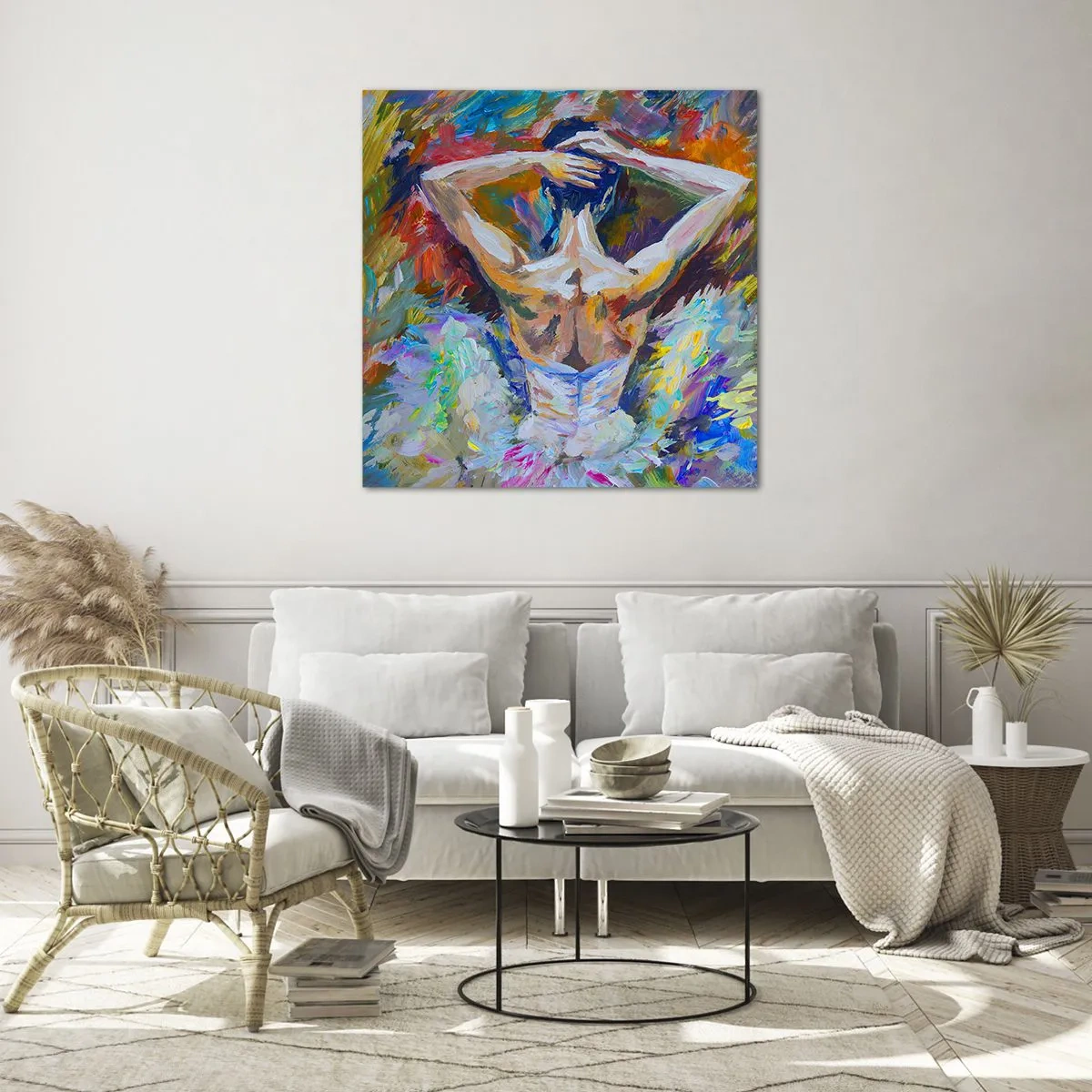 Üveg kép - Bármi lehet - 40x40 cm