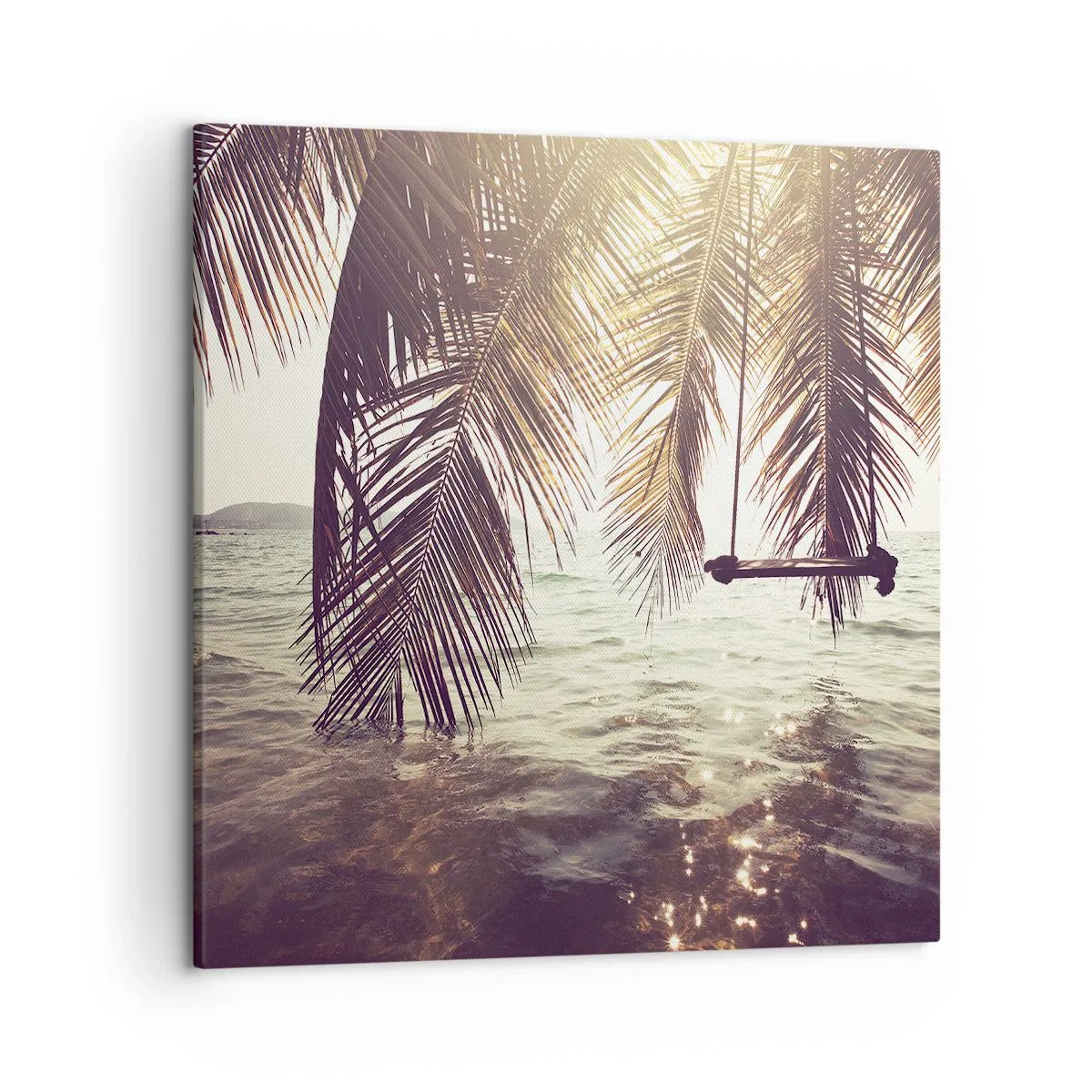 Vászonkép - Tetszés szerint hintázhat a felhők között - 50x50 cm