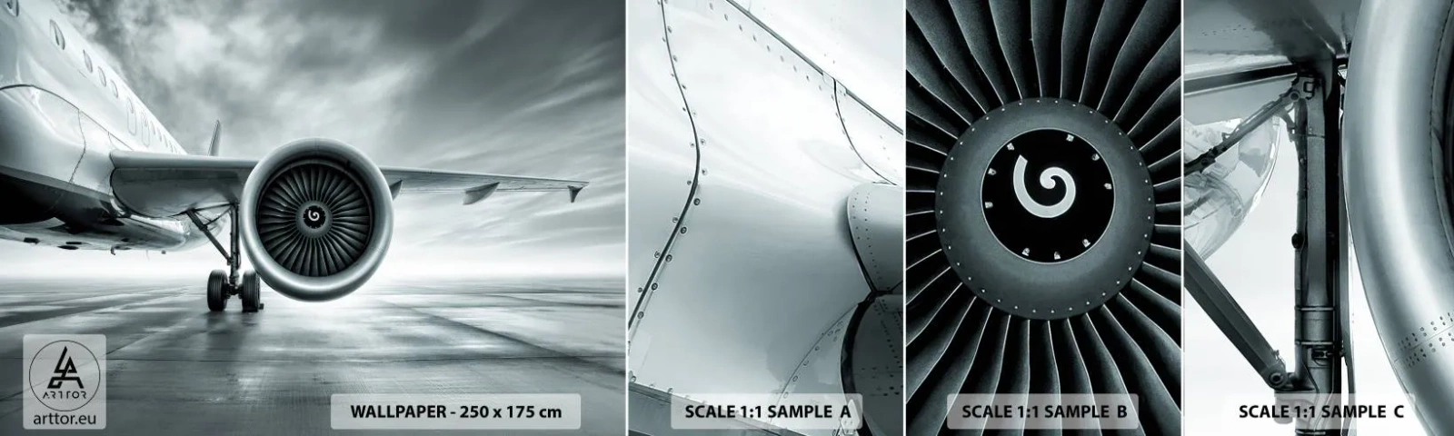 Fotótapéta Minta Standard Eco - Van erő! - Repülőgép, Utazás, Üzleti - 100x30 cm