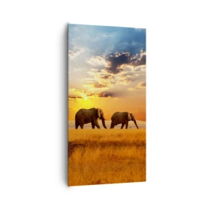 Vászonkép - Családi séta - 65x120 cm