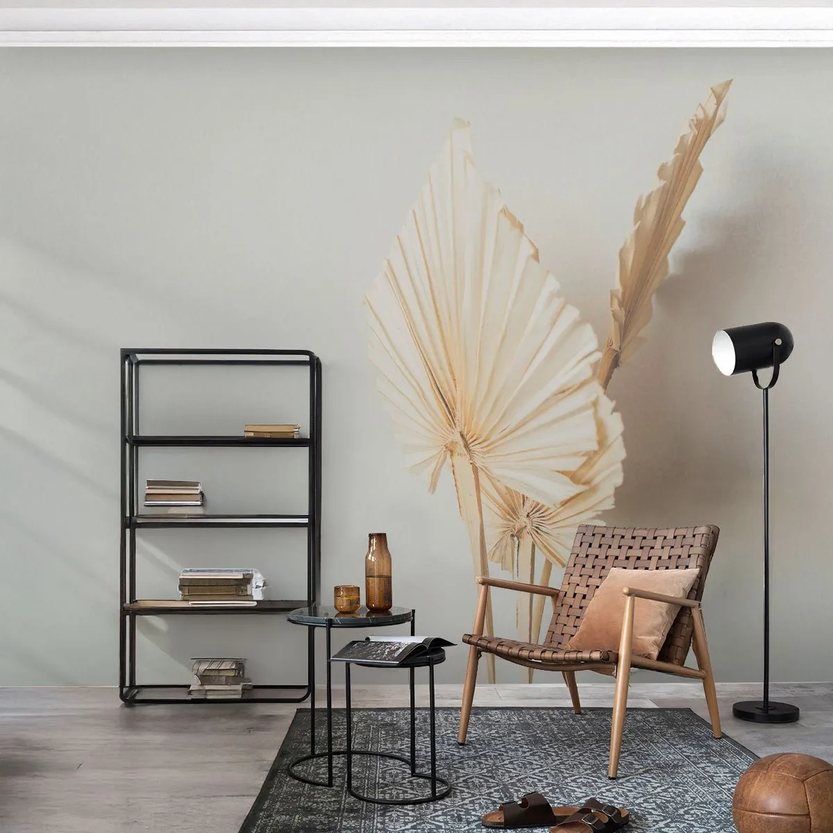 Fotótapéta Standard Eco - Ha vigaszra van szükséged - Fényes, Minimalizmus, Levél növényen - 150x105 cm