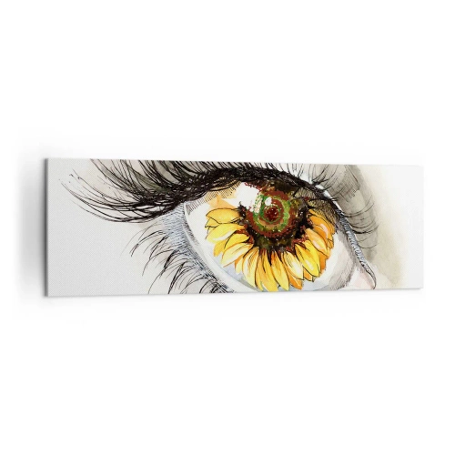Vászonkép - Tekintet forró mint a nyár - 160x50 cm