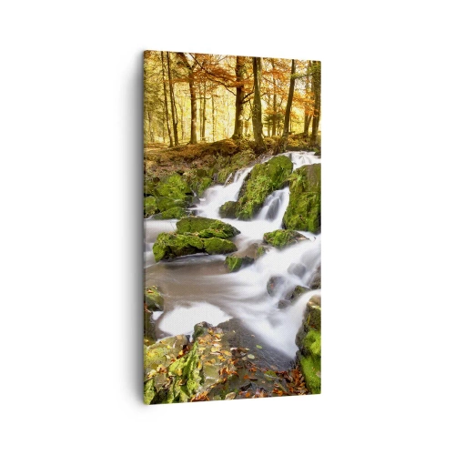 Vászonkép - Gyorsan át az őszi erdőn - 45x80 cm