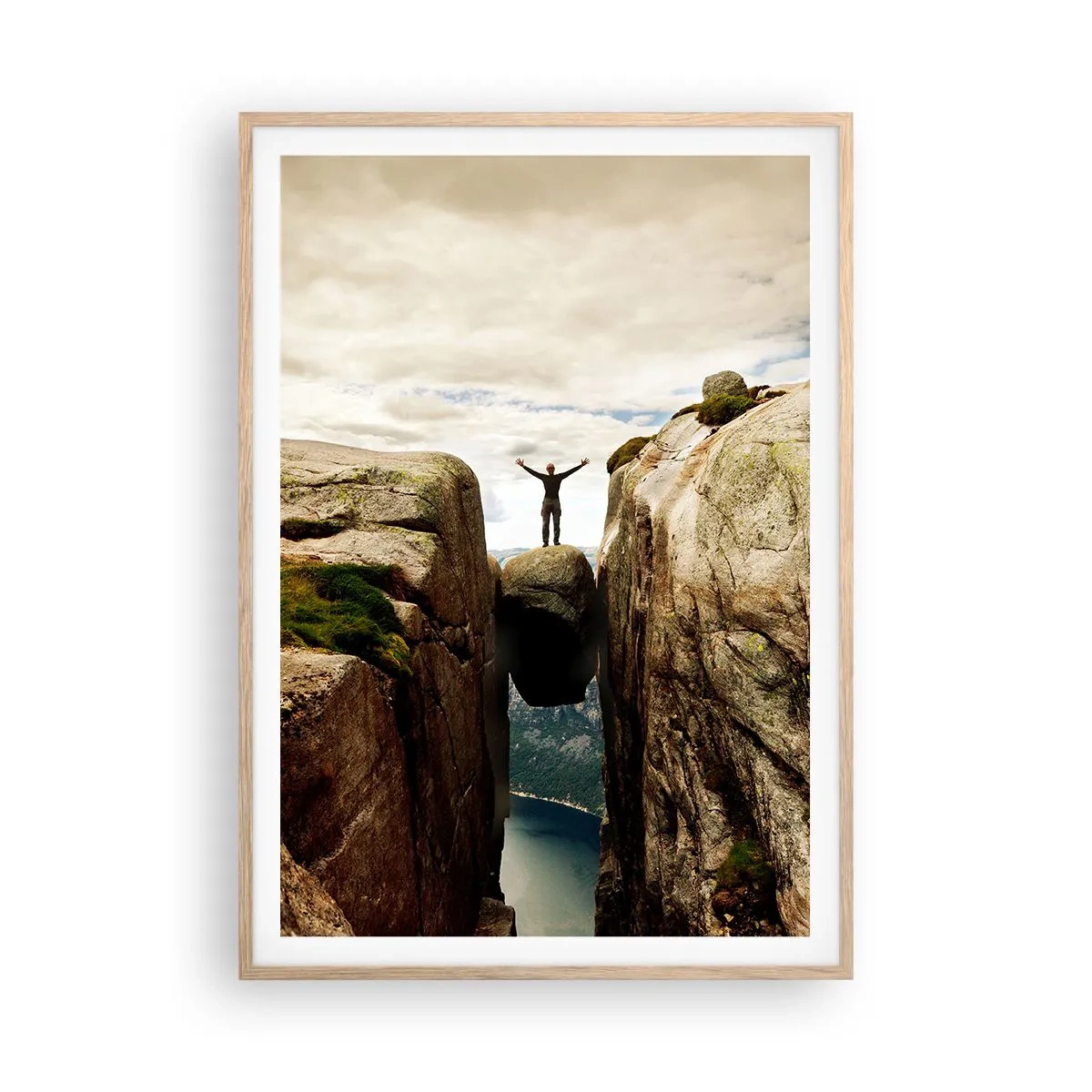 Poszter világos tölgy keretben - Hogy vagyok ?! - 70x100 cm