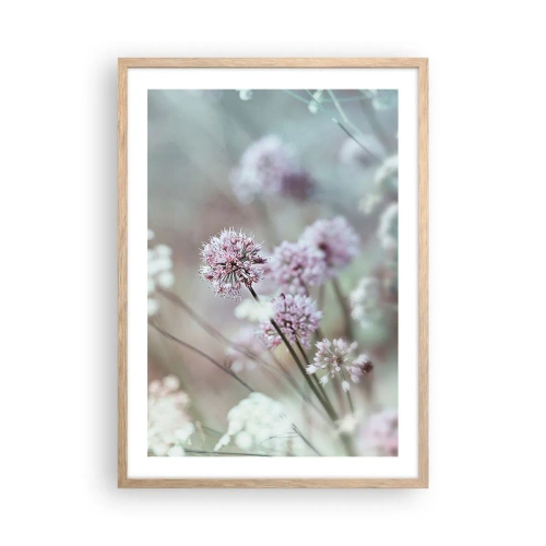 Poszter világos tölgy keretben - Fűszerek édes filigránja - 50x70 cm