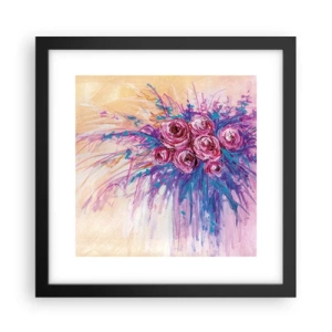 Poszter fehér keretben - Rózsaszín szökőkút - 30x30 cm