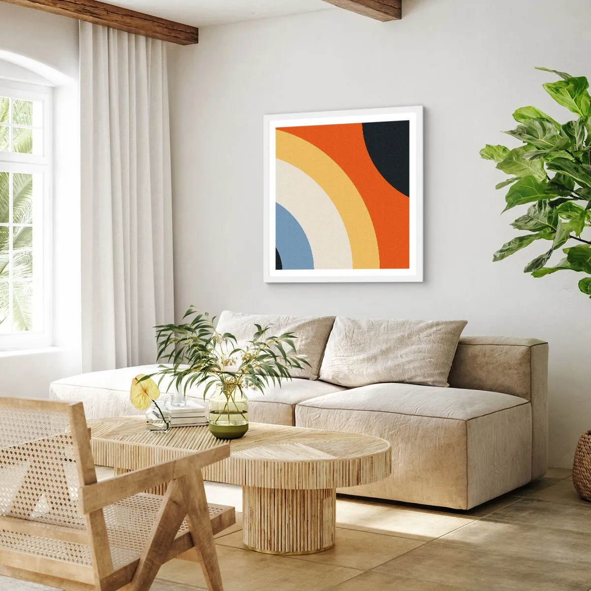 Poszter fekete keretben - Magam felé - 40x40 cm