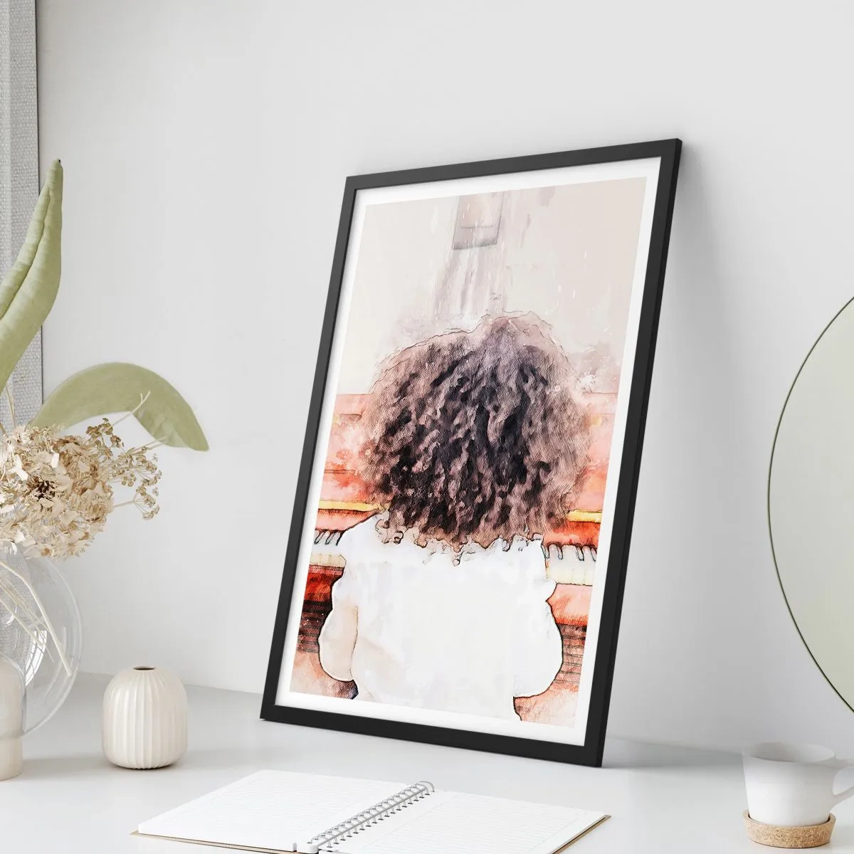 Poszter fehér keretben - Az új világban - 40x50 cm