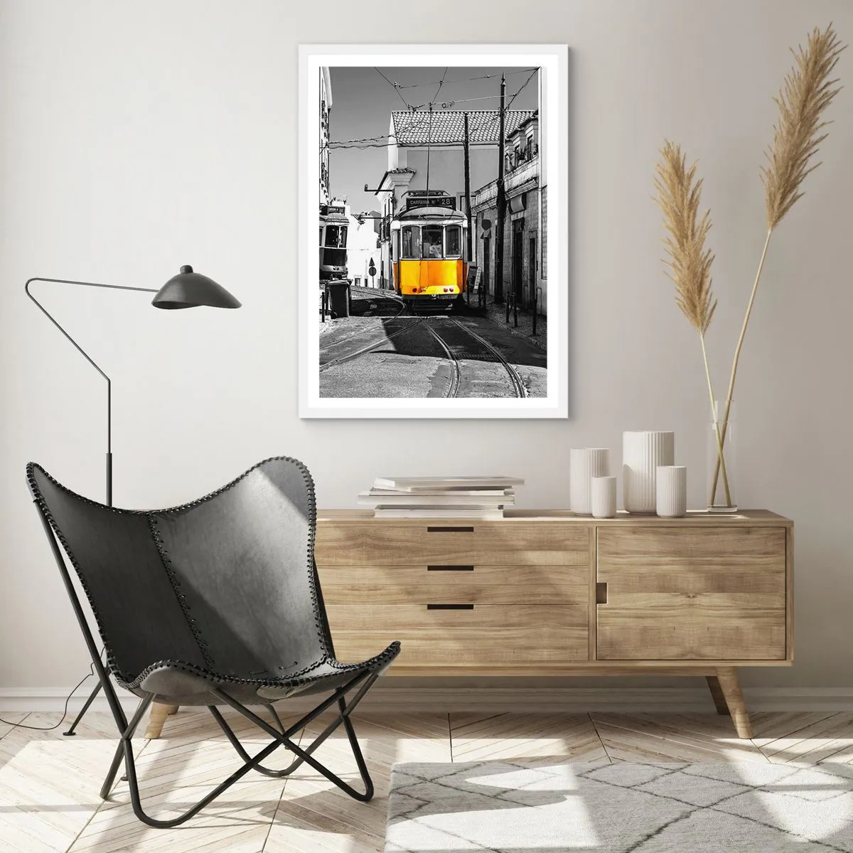 Poszter fekete keretben - Lisszabon szelleme - 70x100 cm