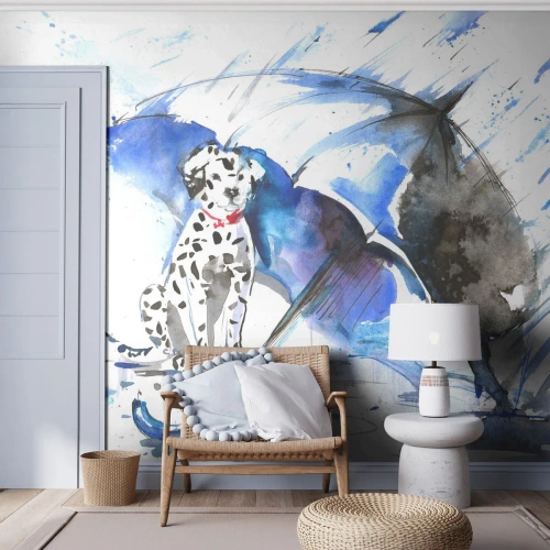 Fotótapéta Standard Eco - Erre való a barát - Absztrakció, Kutya, Eső - 350x256 cm