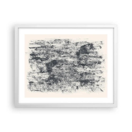 Poszter fekete keretben - Ködös kompozíció - 50x40 cm