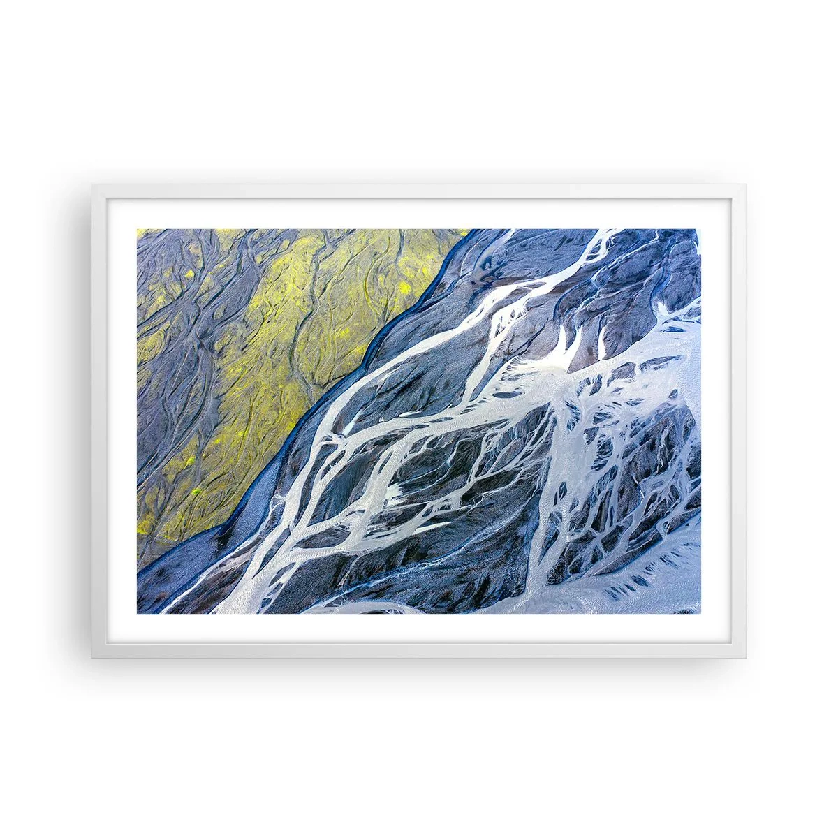 Poszter fekete keretben - A természet barlangrajzai - 70x50 cm