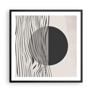 Poszter fehér keretben - A feles kompozíciója - 60x60 cm