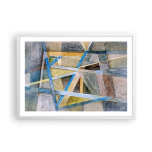 Poszter fekete keretben - Egyenesen vagy átlósan? - 70x50 cm