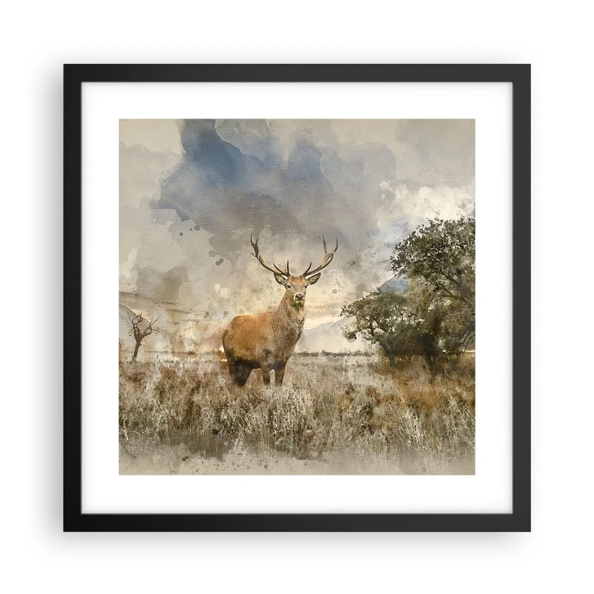 Poszter fehér keretben - Becsület – erő – méltóság - 40x40 cm