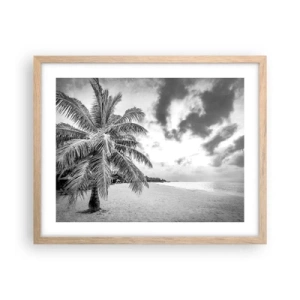 Poszter világos tölgy keretben - Amikor a magányra vágysz... - 50x40 cm