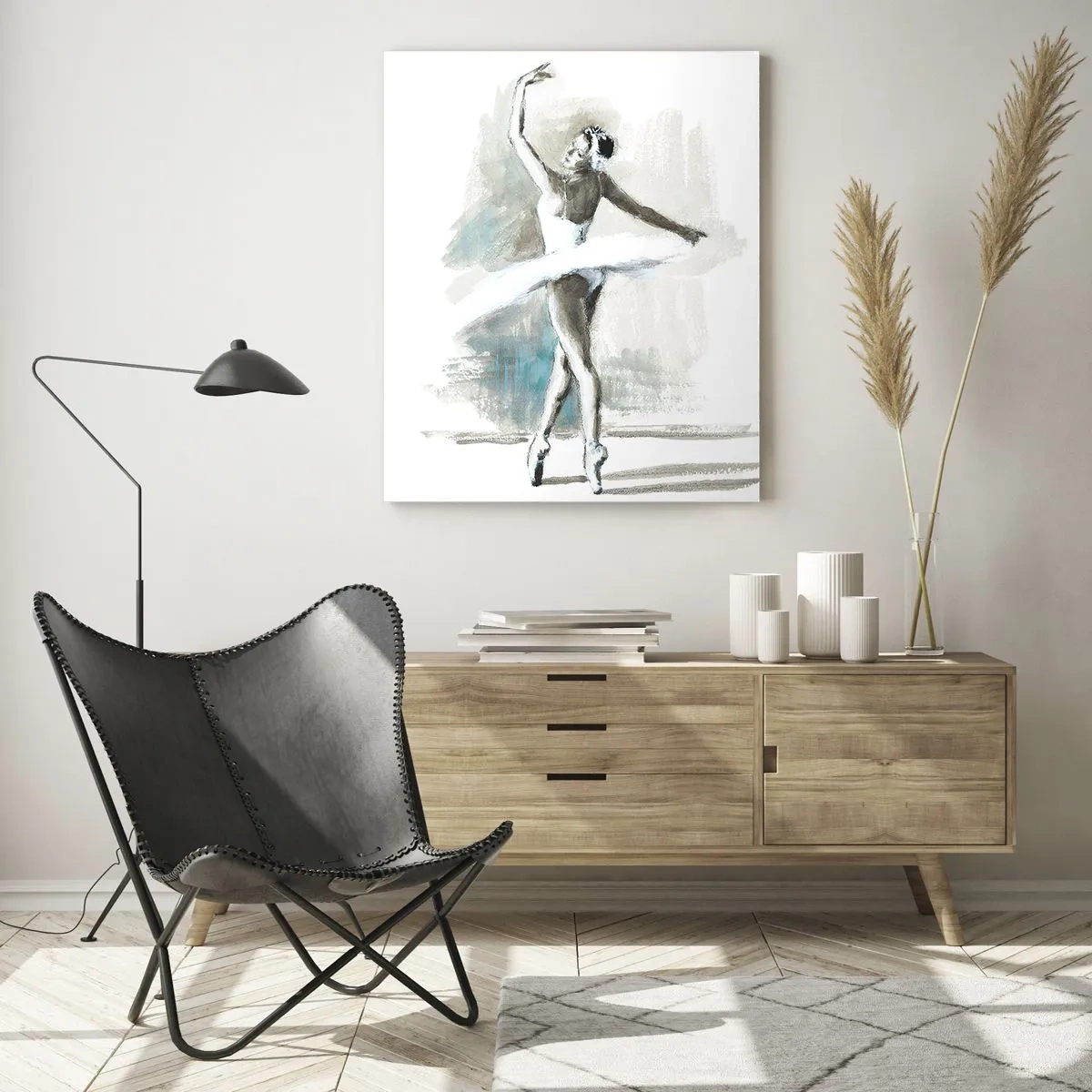 Üveg kép - Hattyúvá varázsolva - 50x70 cm