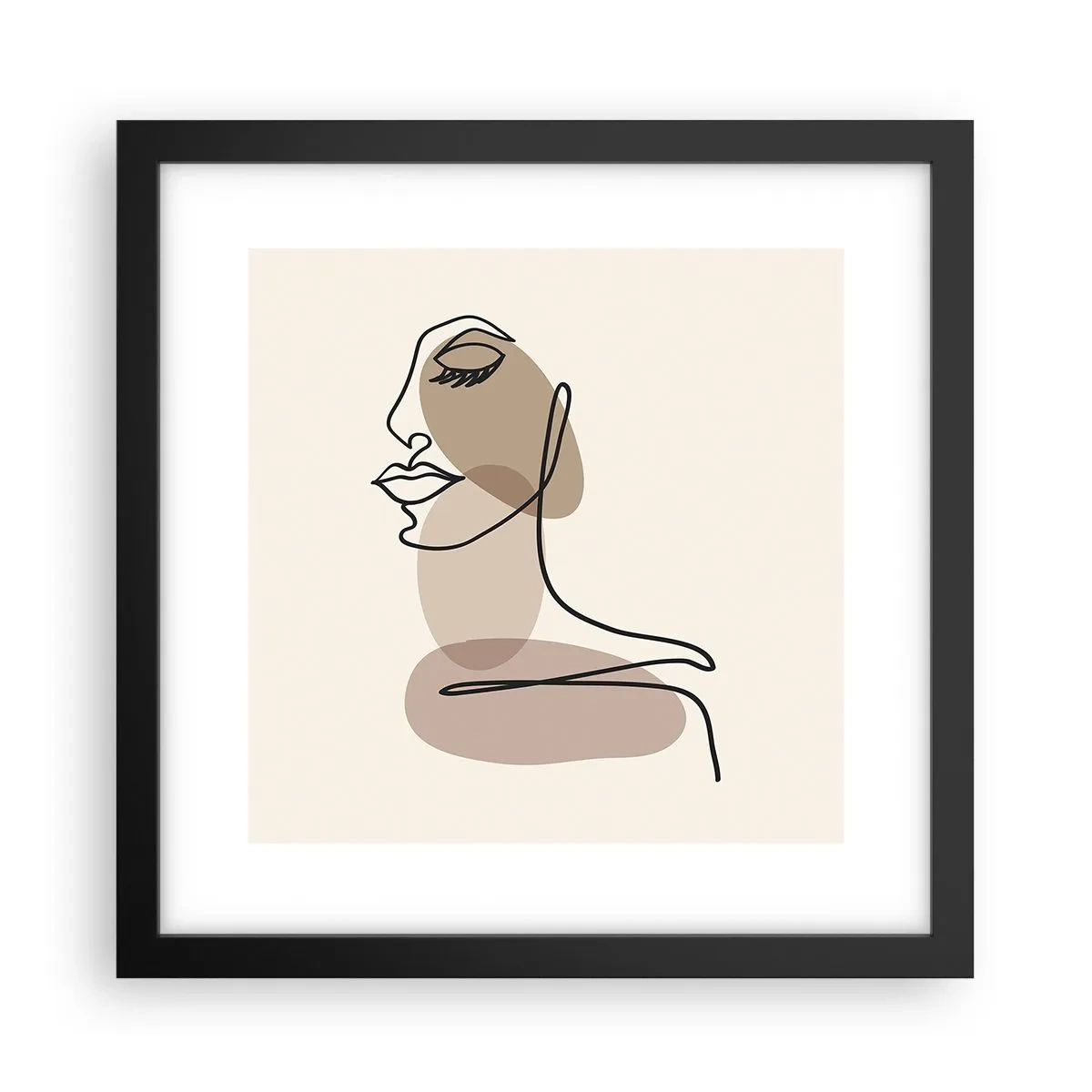 Poszter fehér keretben - Egy bizonyos szépségvonal - 30x30 cm