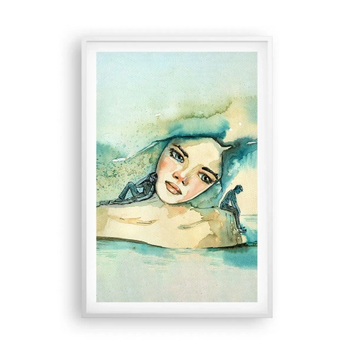 Poszter fekete keretben - Am I blue? - 61x91 cm