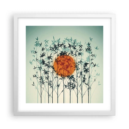 Poszter fekete keretben - Japán nap - 40x40 cm