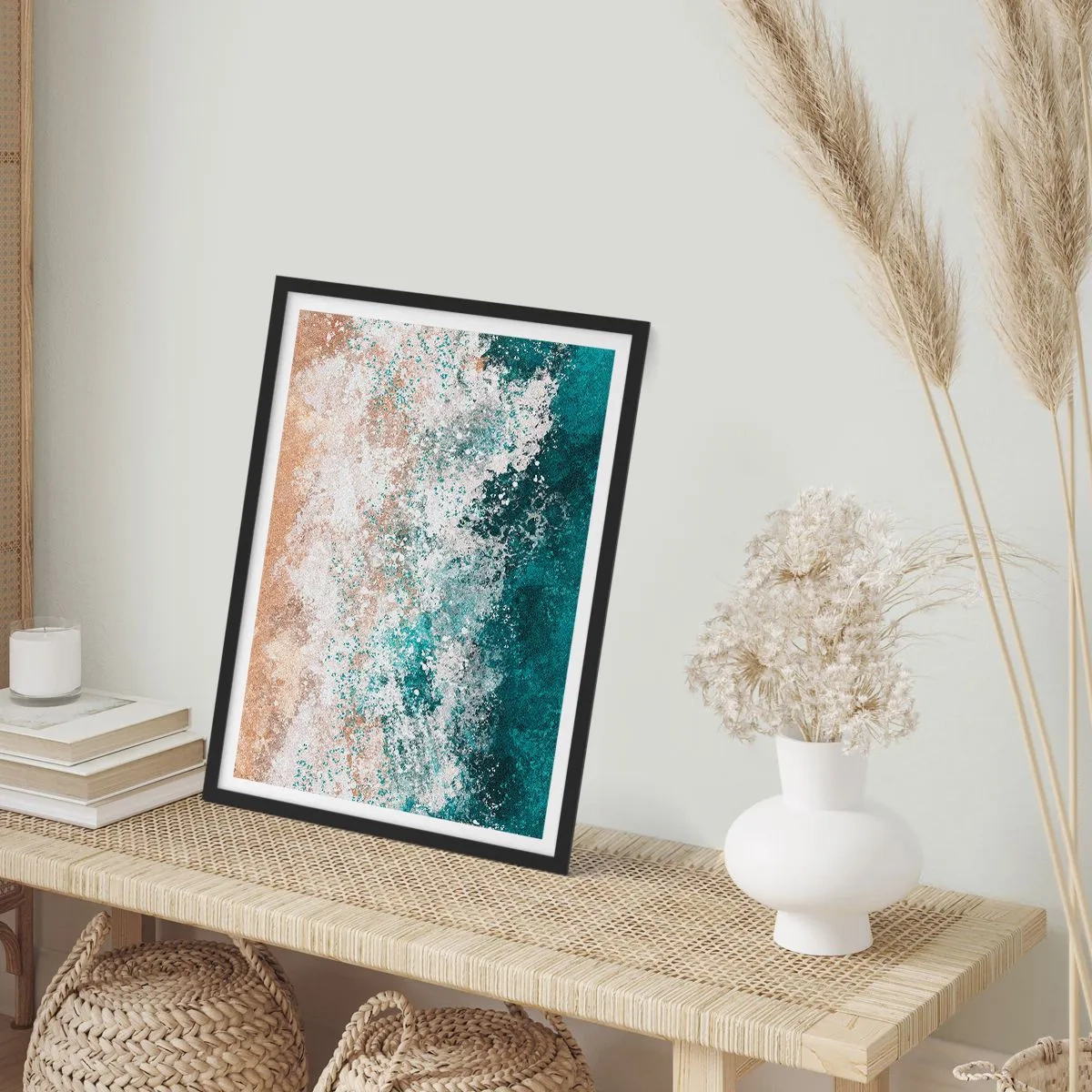 Poszter fehér keretben - Tengeri történetek - 40x50 cm