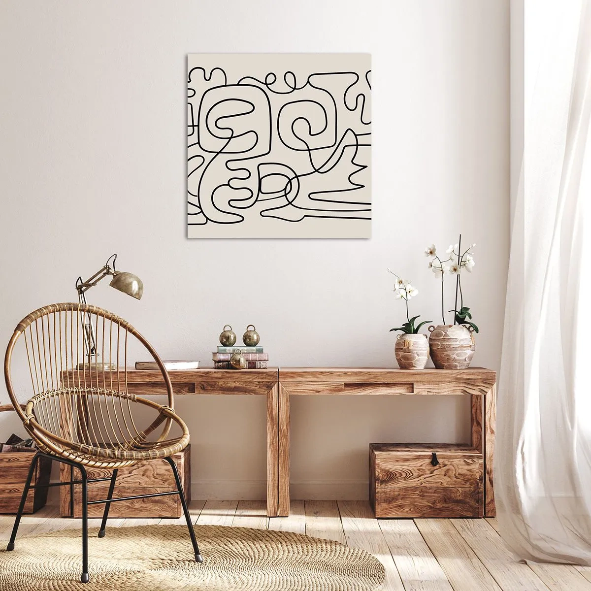 Vászonkép - A nyomonkövetésben - 70x70 cm