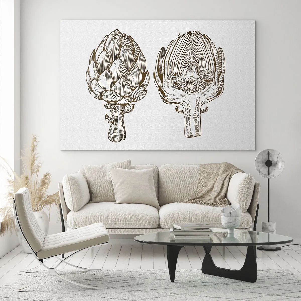 Üveg kép - Anatómia lecke - 70x50 cm