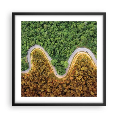 Poszter fehér keretben - Határok és áttörések - 50x50 cm