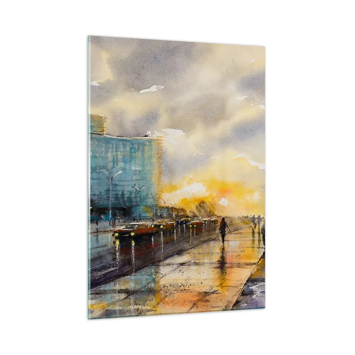 Üveg kép - Élet a parton - 50x70 cm