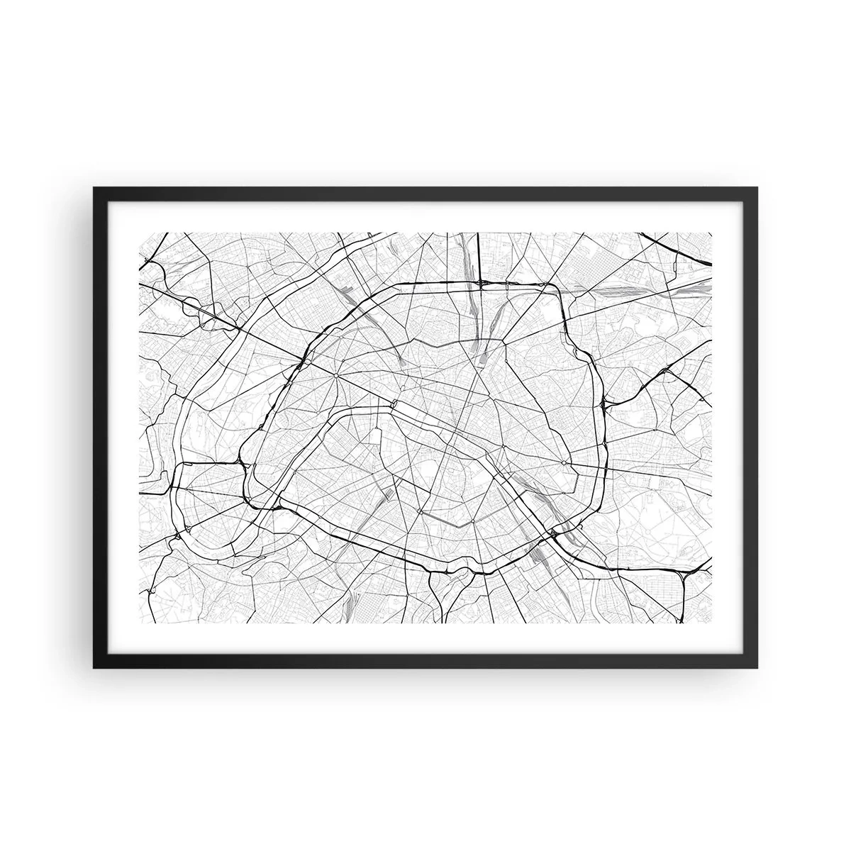 Poszter fehér keretben - Párizs virága - 70x50 cm