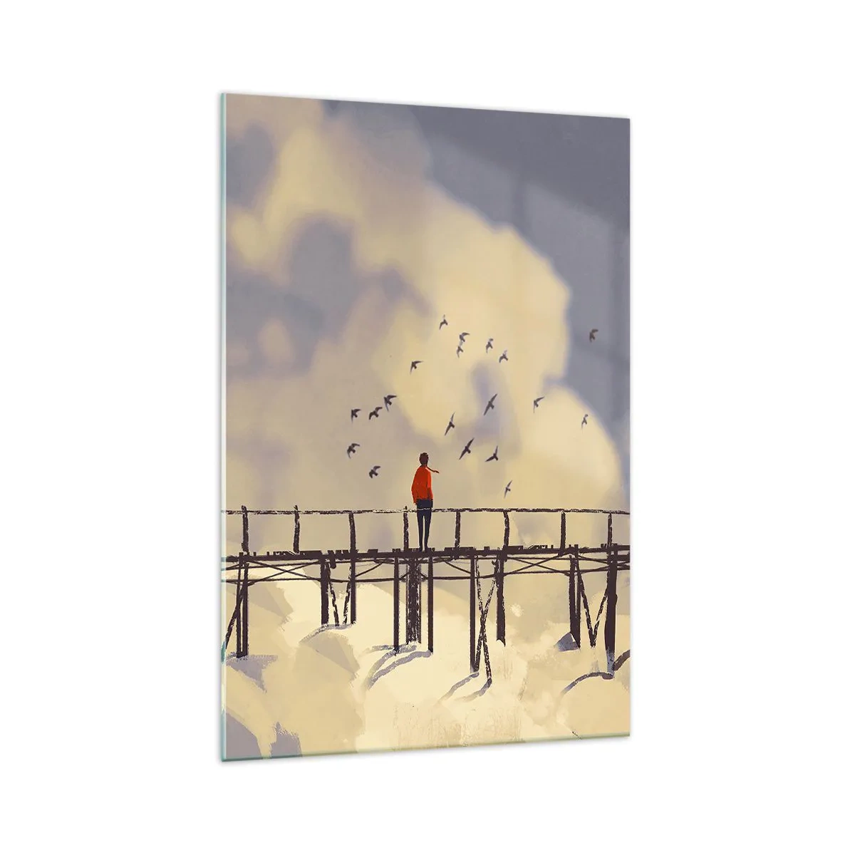 Üveg kép - Kék vágy - 70x100 cm