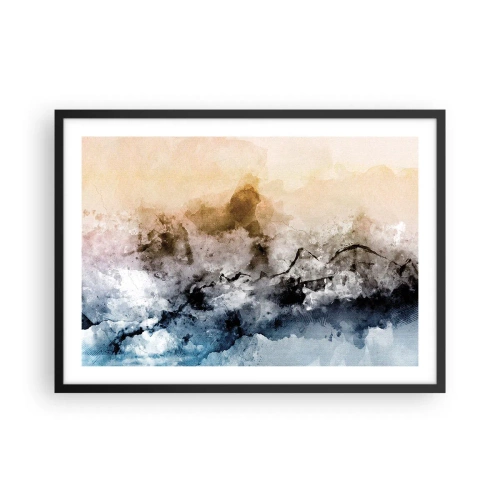 Poszter fehér keretben - Ködfelhőbe fulladt - 70x50 cm