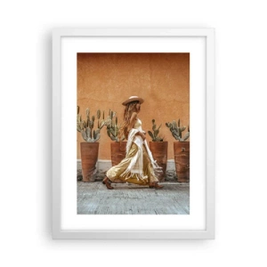 Poszter fekete keretben - Hippi stílusban - 30x40 cm