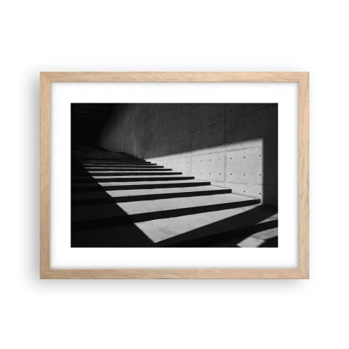 Poszter világos tölgy keretben - A modernizmus nyers szépsége - 40x30 cm