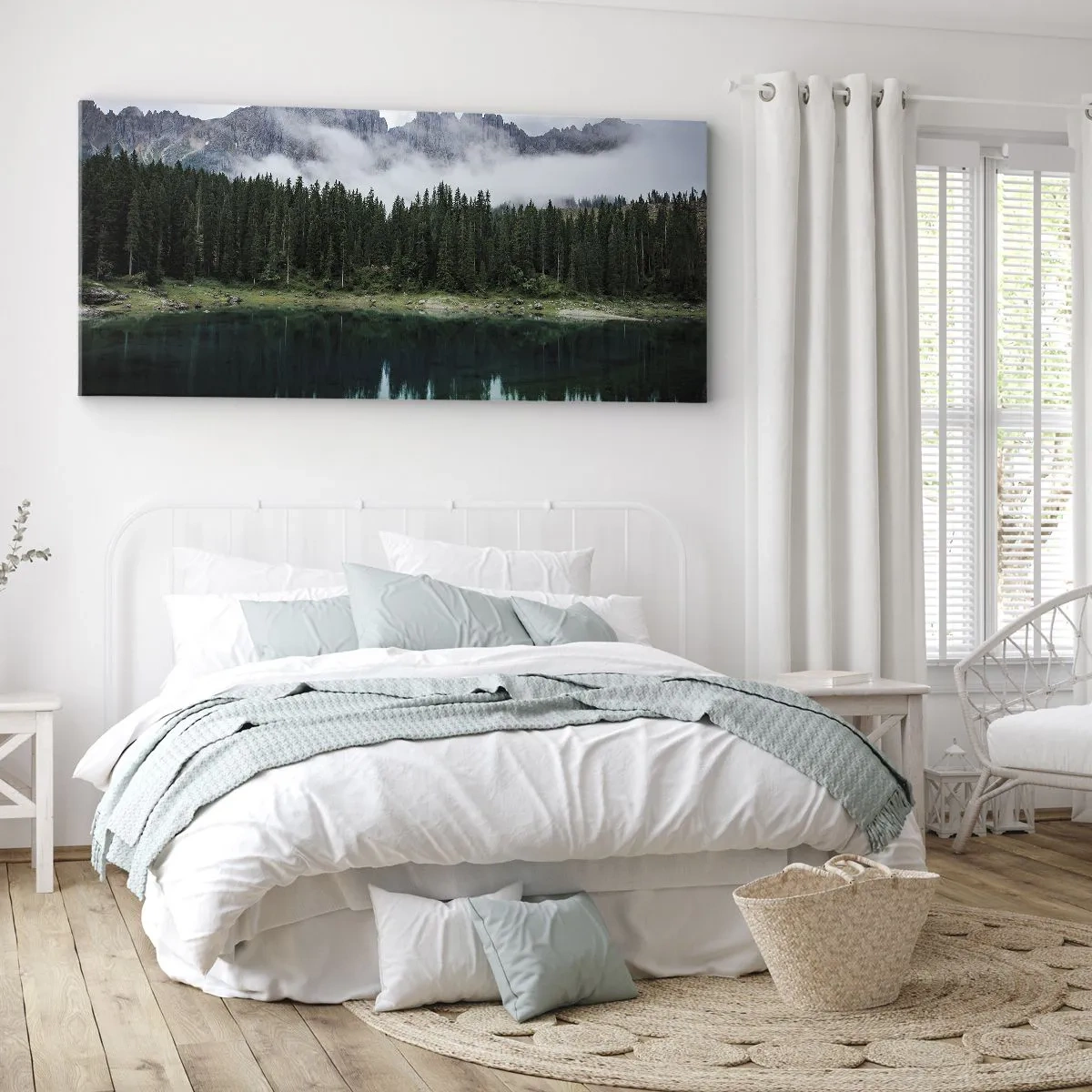 Vászonkép - Csitt, csit, ne zavard fel az állóvizet... - 160x50 cm