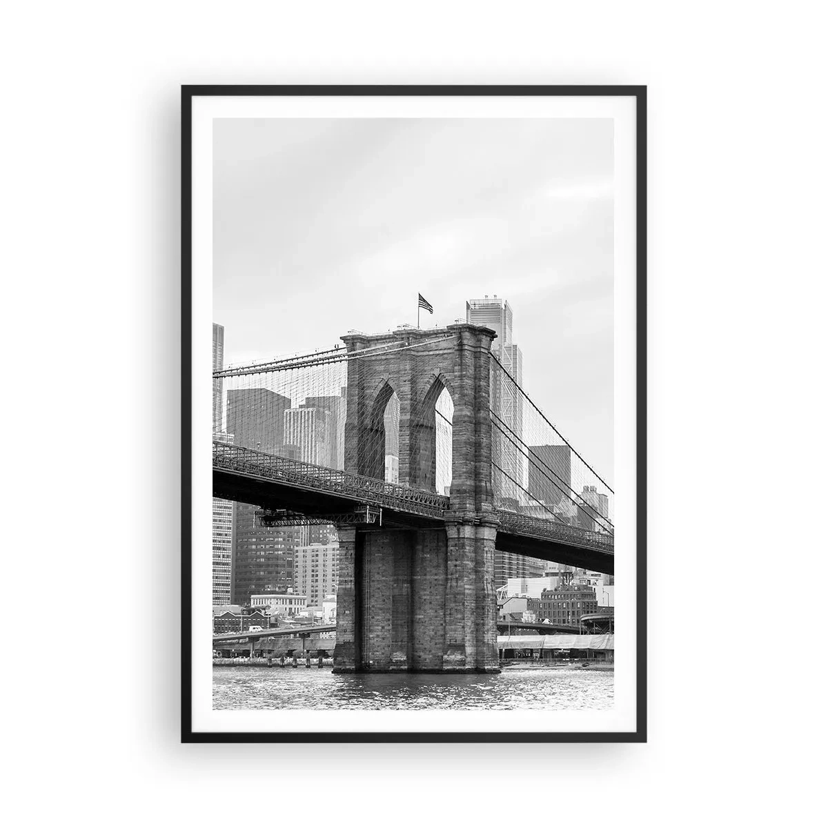 Poszter fehér keretben - New York-i hangulat - 70x100 cm